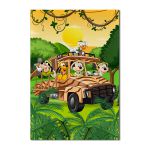 Painel Festa Retangular Mickey Safari