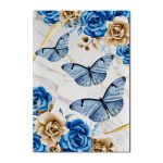 Painel Festa Retangular Feliz Aniversario Floral