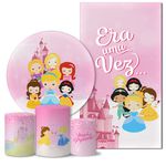 Trio Capas + Painéis Casado Tema Princesas Cute Veste Fácil