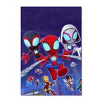 Painel Festa Retangular Spidey e Seus Amigos
