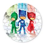 Painel Redondo Temático Pj Masks 2 Veste Fácil C/ Elástico 