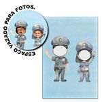 Painel Vazado Retangular Tema Policial Baby