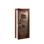 Capa de Porta Veste Facil Com Elástico Tema Porta de Ferro