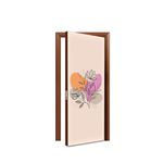 Capa de Porta Tema Floral Abstrato