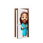 Capa de Porta Tema Jesus Cute 3D