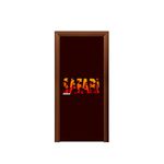 Capa de Porta Tema Safari Sombras