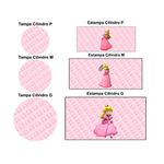 Trio Capas Cilindros + Painel Tema Princesa Peach Veste Fácil