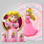 Trio Capas + Painéis Casado Tema Princesa Peach