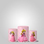 Trio Capas Cilindro Tema Princesa Peach