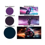 Trio Capas Cilindros + Painel Moto Rosa Veste Fácil 