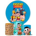 Trio Capas Cilindros + Painel Tema Cascão 2 Veste Facil 