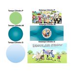 Trio Capas Cilindros + Painel Tema Apenas um Show Veste Fácil