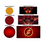 Trio Capas Cilindros + Painel Tema Flash 2 Veste Fácil