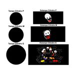 Trio Capas Cilindros + Painel Tema Smilingüido Veste Fácil