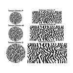 Trio Capas Cilindros + Painel Tema Zebra Veste Fácil