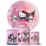 Trio Capas Cilindros + Painel Tema Hello Kitty 2 Veste Fácil