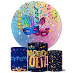 Trio Capas Cilindros + Painel Carnaval Bloco Folia Veste Fácil