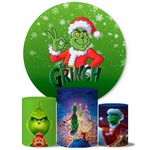Trio Capas Cilindros + Painel Tema Grinch Veste Fácil