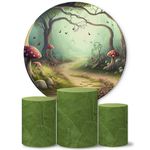 Trio Capas Cilindros + Painel Tema Jardim 3 Veste Fácil