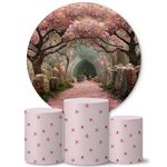 Trio Capas Cilindros + Painel Tema Jardim 4 Veste Fácil