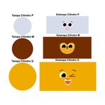 Trio Capas Cilindros + Painel Tema Bolofofos Felizes Veste Fácil