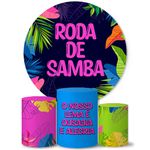 Trio Capas Cilindros + Painel Tema Roda de Samba Veste Fácil 