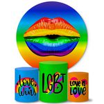 Trio Capas Cilindros + Painel Tema Lgbt Love Veste Fácil