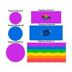 Trio Capas Cilindros + Painel Tema LgbtQ+ Veste Fácil