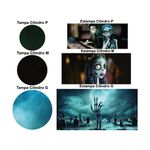Trio Capas Cilindros + Painel Tema Noiva Cadáver Veste Fácil