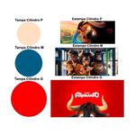 Trio Capas Cilindros + Painel Tema Touro Ferdinando Veste Fácil