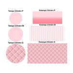 Trio Capas Cilindros + Painel Tema Ursinhos 9 Veste Fácil