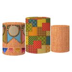Trio Capas Cilindros Festa Junina 6 Veste Fácil C/ Elástico
