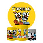 Trio Capas Cilindros + Painel Tema Cuphead Veste Fácil