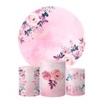 Trio Capas Cilindros + Painel Tema Flores Veste Fácil