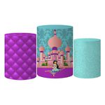 Trio Capas Cilindro Tema Jasmine Veste Fácil C/ Elástico