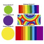 Trio Capas Cilindros + Painel Tema Lgbt Veste Fácil