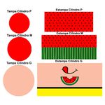 Trio Capas Cilindros + Painel Tema Magali Veste Fácil