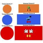 Trio Capas Cilindros + Painel Tema Mickey Parck Veste Fácil