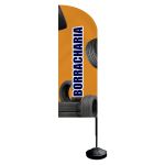 Wind Banner Borracharia Fly Flag Dupla Face 3,2m Completo