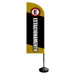 Wind Banner Estacionamento Fly Flag Dupla Face 3,2m Completo