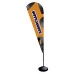 Wind Banner Borracharia Fly Flag Dupla Face 3,2m Completo
