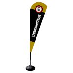Wind Banner Estacionamento Fly Flag Dupla Face 3,2m Completo