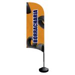 Wind Banner Borracharia Fly Flag Dupla Face 3,2m Completo