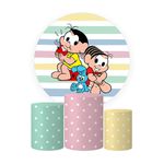 Trio Capas Cilindros + Painel Tema Mônica e Magali Veste Fácil