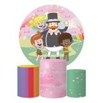 Trio Capas Cilindros + Painel Tema Mundo Bita Cores Veste Fácil