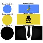 Trio Capas Cilindros + Painel Tema Dia dos Pais 3 Veste Fácil