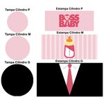 Trio Capas Cilindros + Painel Tema Chefinha Morena Veste Fácil