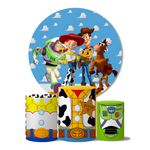 Trio Capas Cilindros + Painel Tema Toy Story Veste Fácil