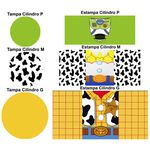 Trio Capas Cilindros + Painel Tema Toy Story Veste Fácil