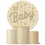 Trio Capas Cilindros + Painel Tema Chá de Bebê 1 Veste Fácil